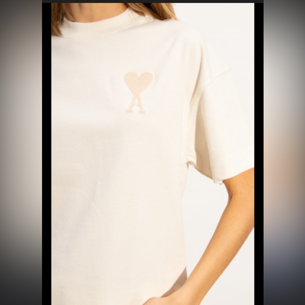 Ami plain cream shirt